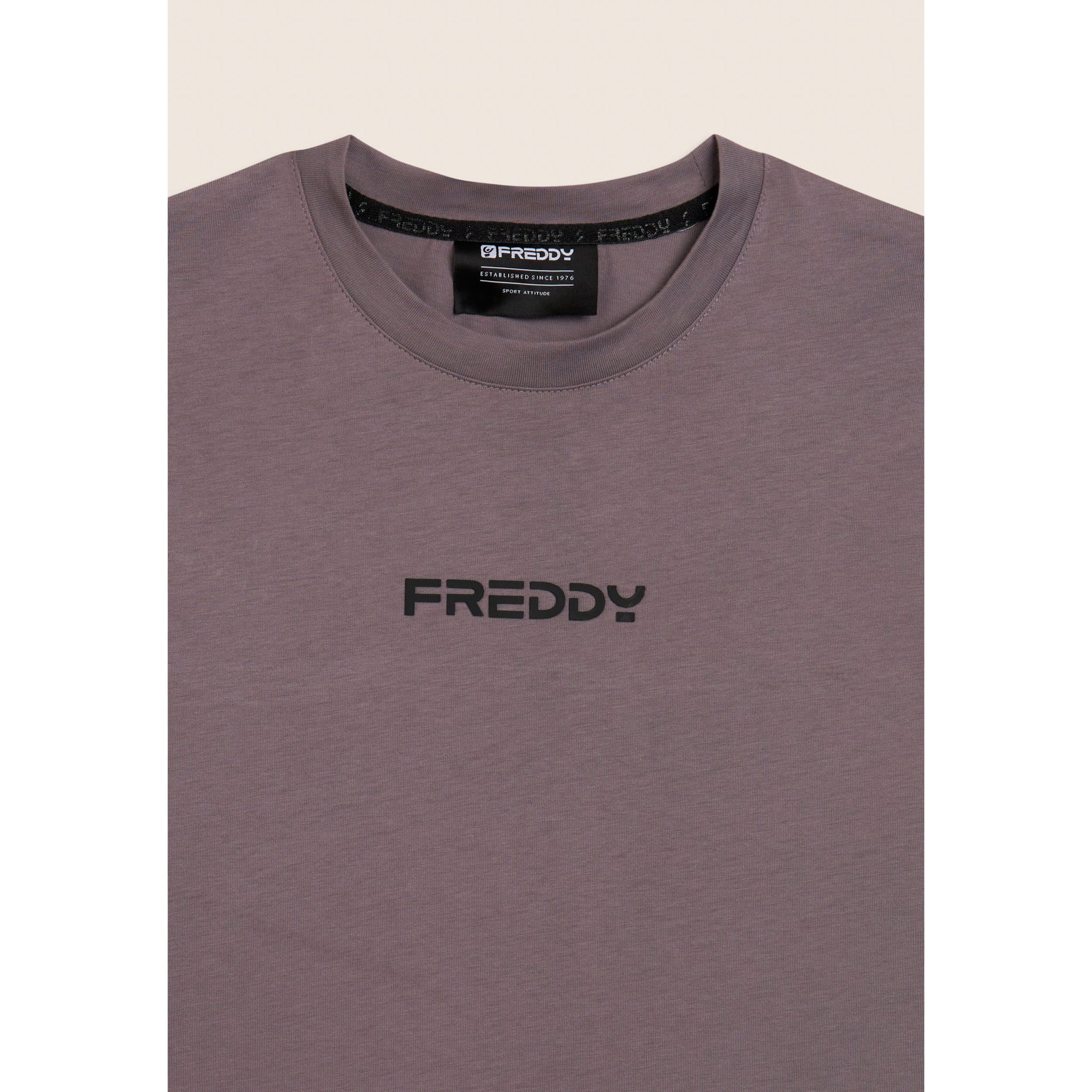 T-shirt uomo in cotone con logo minimal