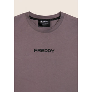 T-shirt uomo in cotone con logo minimal