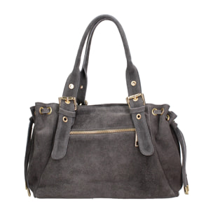 Borsa a mano da donna Made in Italy - Modello Lumena Lux - 100% pelle - 20.0 x 21.0 x 33.0 cm