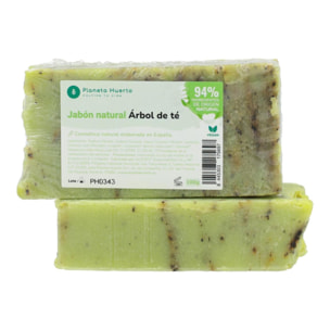 Jabón natural a base de aceite de oliva y árbol del té 100 g