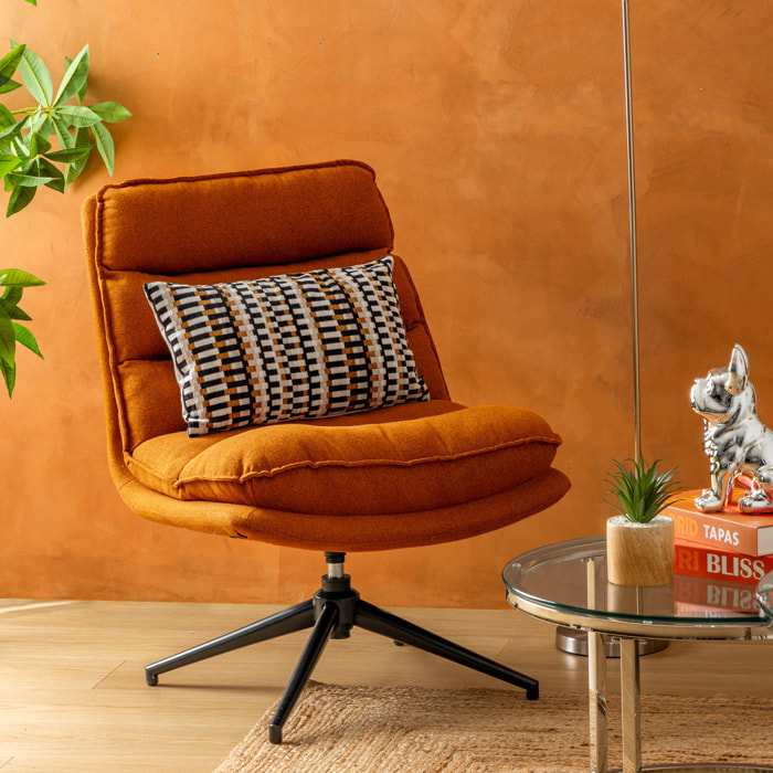Fauteuil pivotant "Harper" ambre