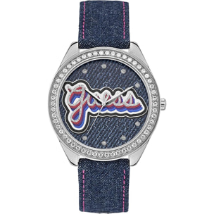 Orologio Guess DREW Pelle Blu