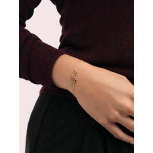 Bracciale Rainbow Bubbles Placcato Oro