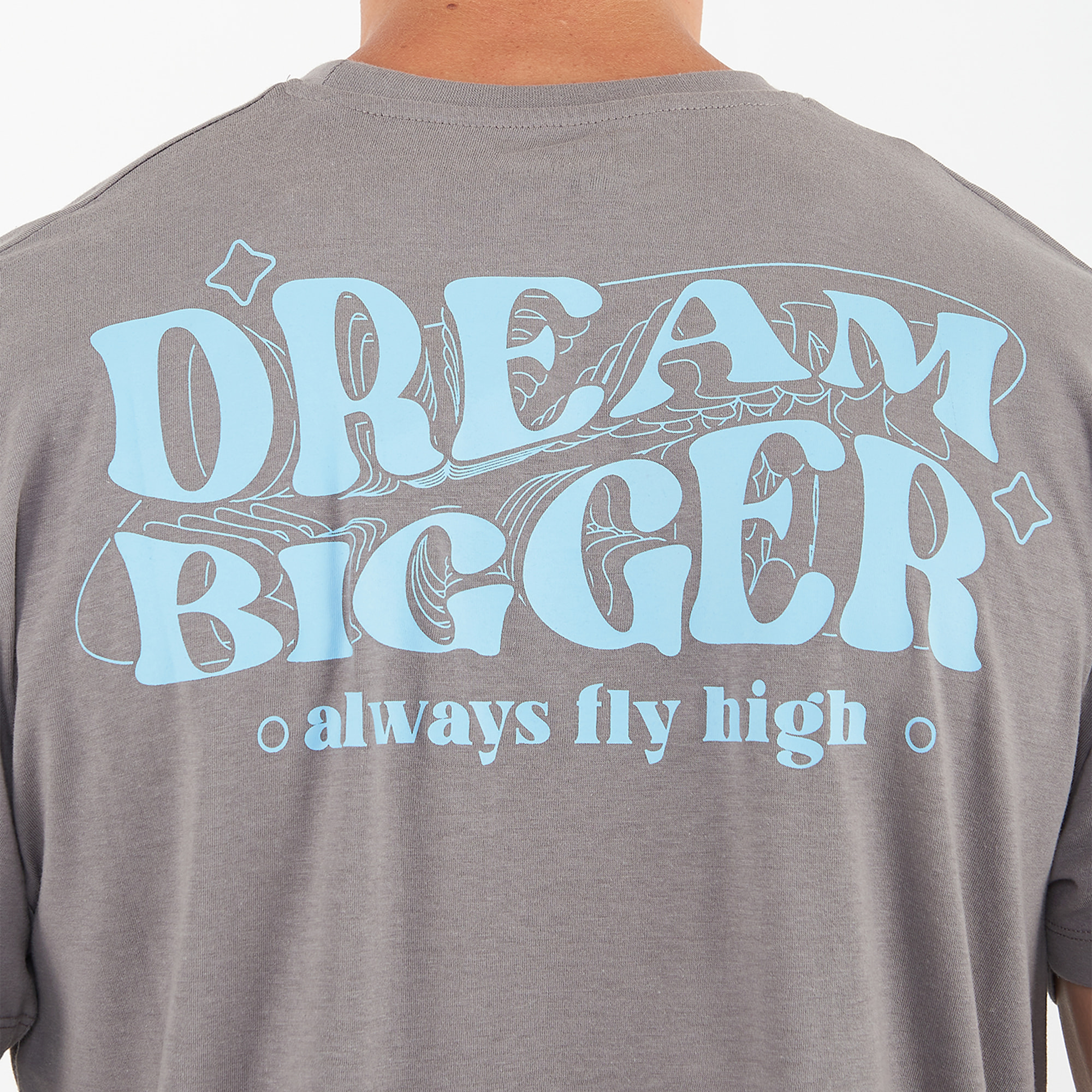 T-shirt in cotone BIGGER grigio