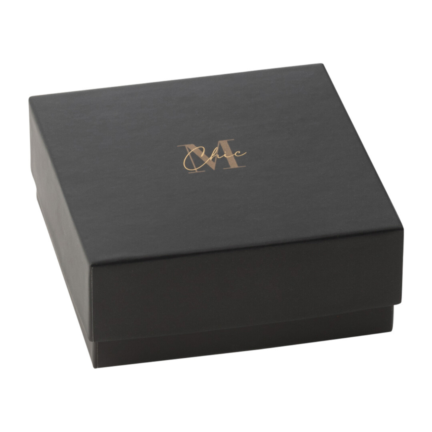 J-Line bougie parfumée M-Chic - Oud & Amber - verre - or/noir - small - 5H