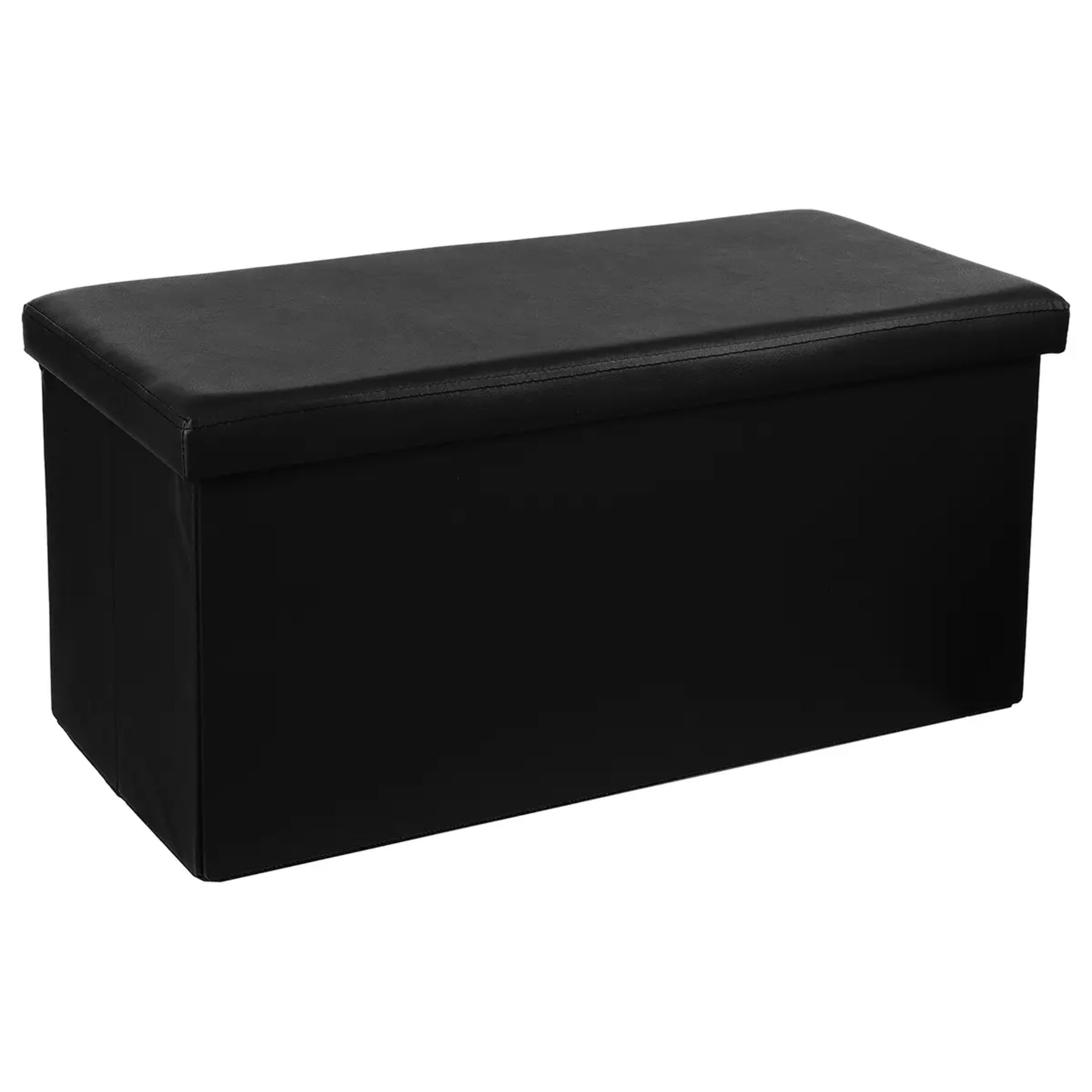 Pouf pliant double noir