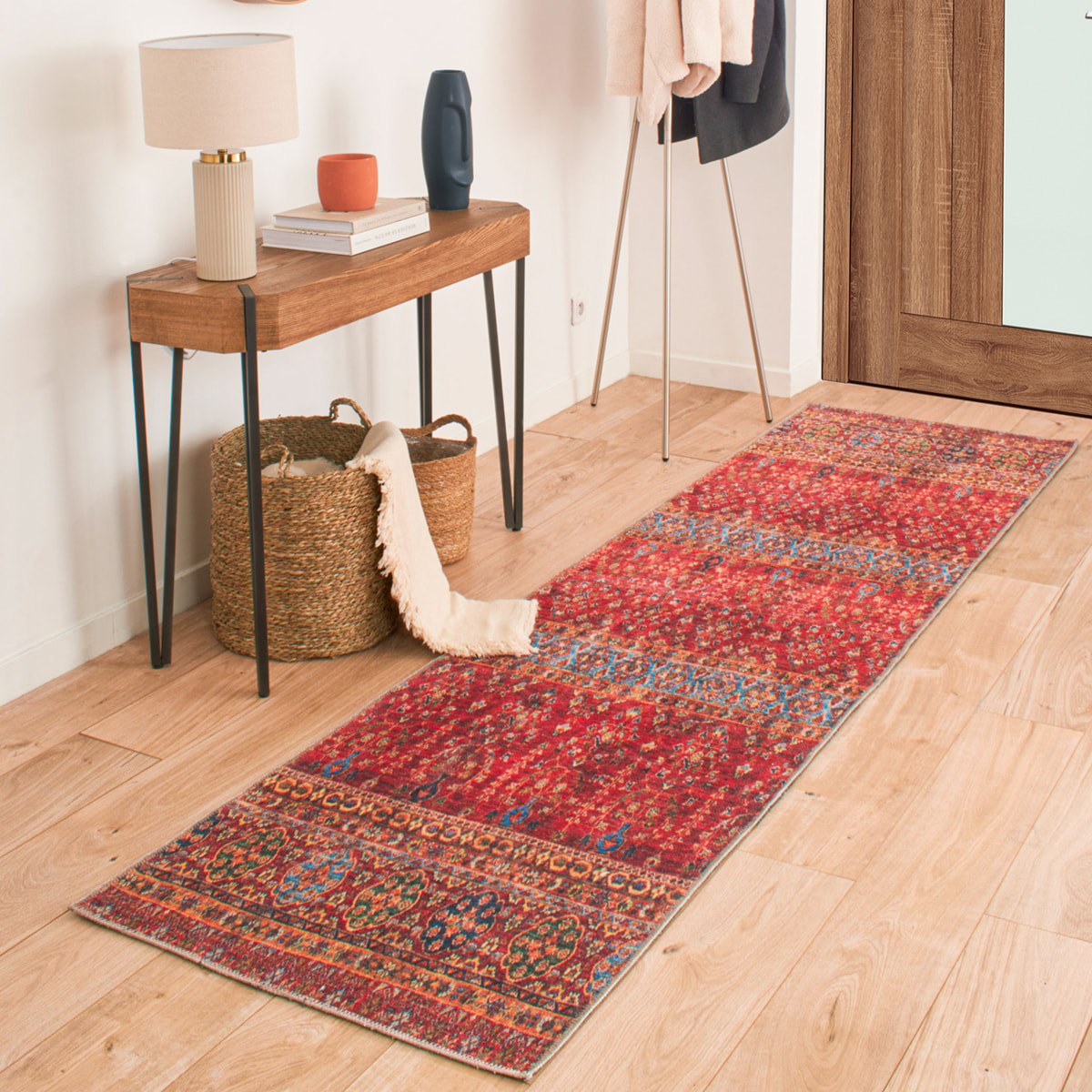 Radom - vintage lavable en machine, rouge