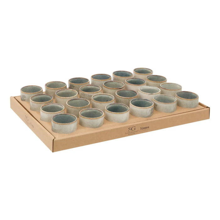 Tasse Terre inconnue vert D6,7xp5,5cm