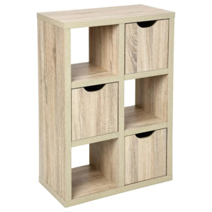 Buffet 3 portes "Bivoak" effet chêne naturel