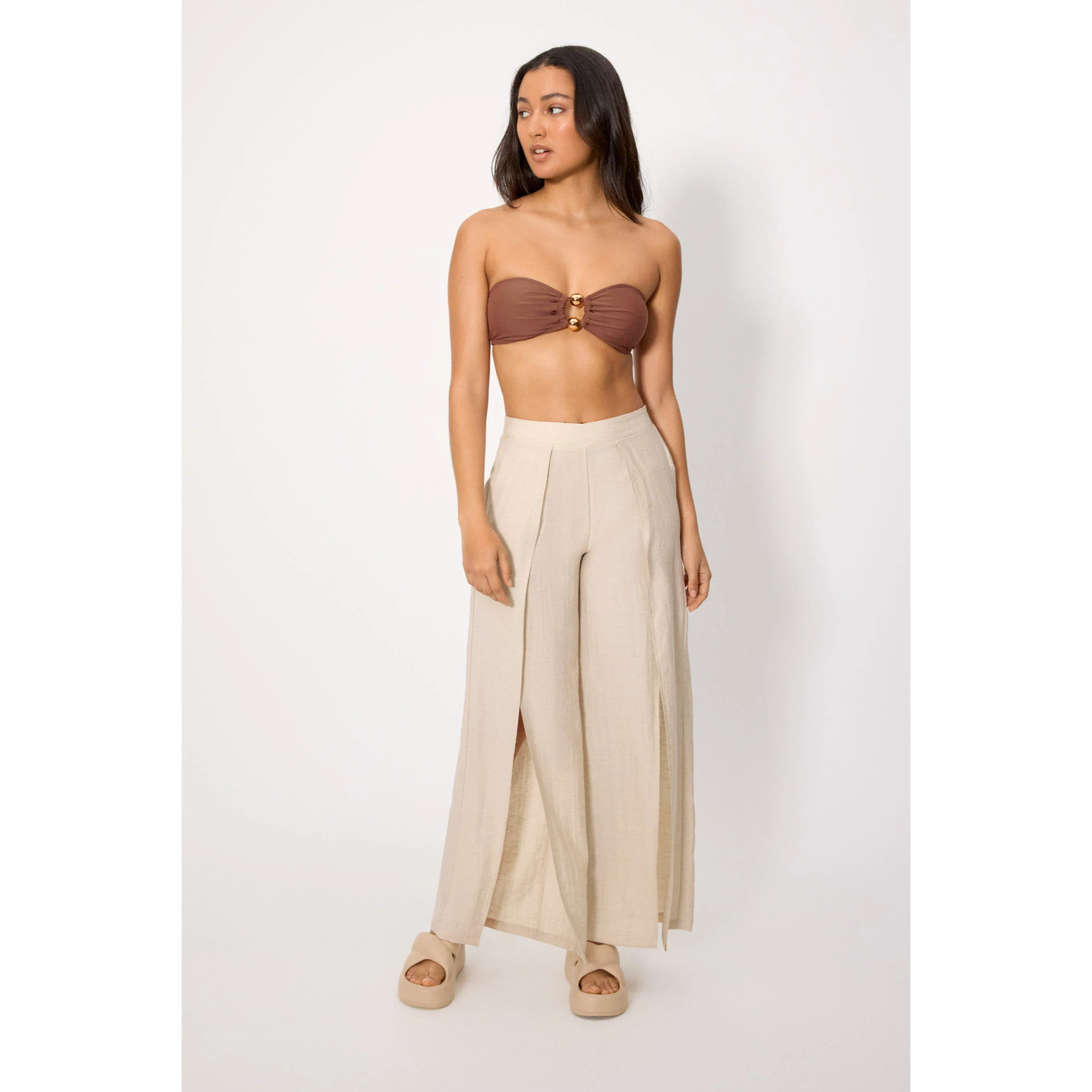 Pantaloni lunghi Marrone