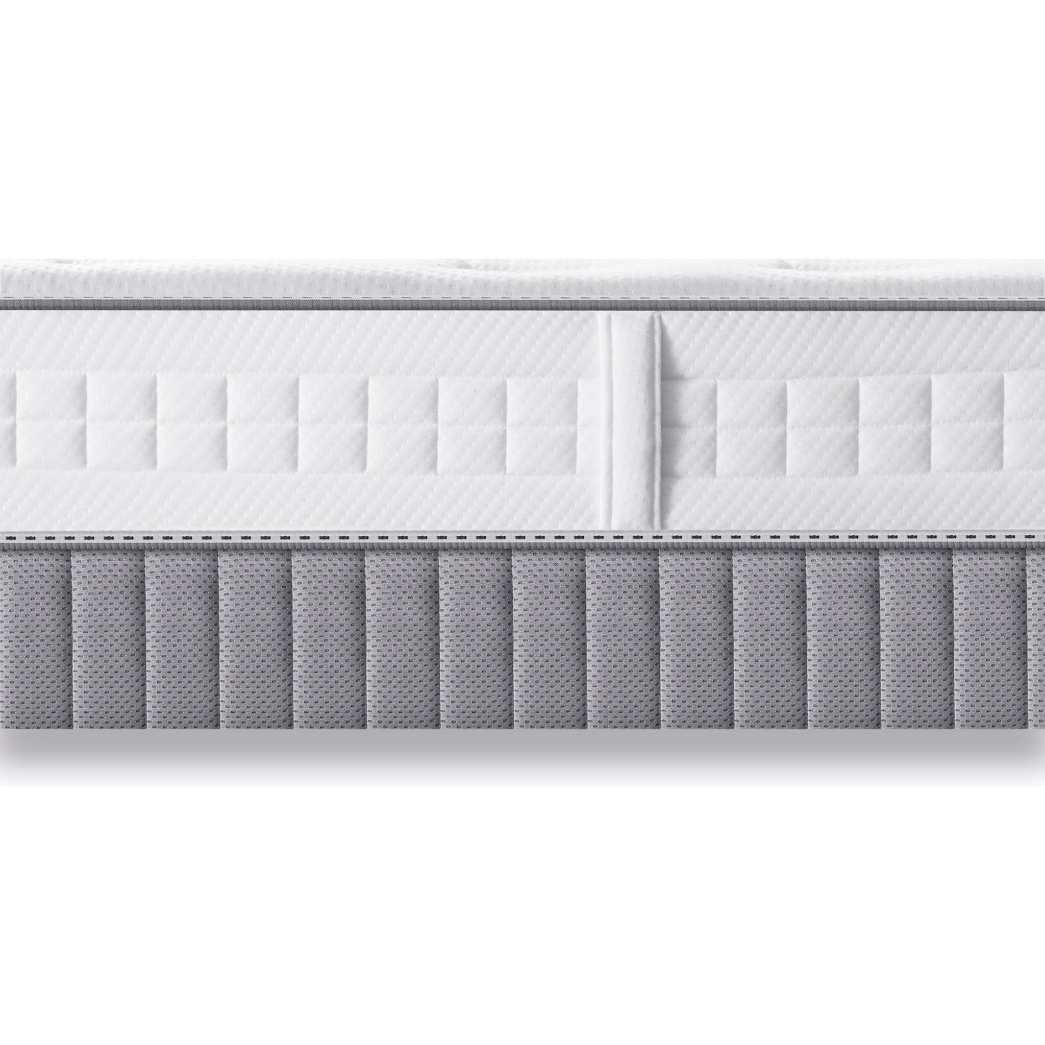 Ensemble TWIST matelas H23 ressort ensachés, ferme, 2 sommiers