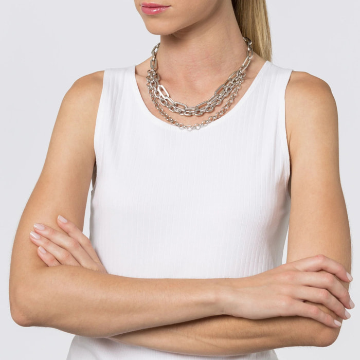 Collar "tres vueltas" en plata