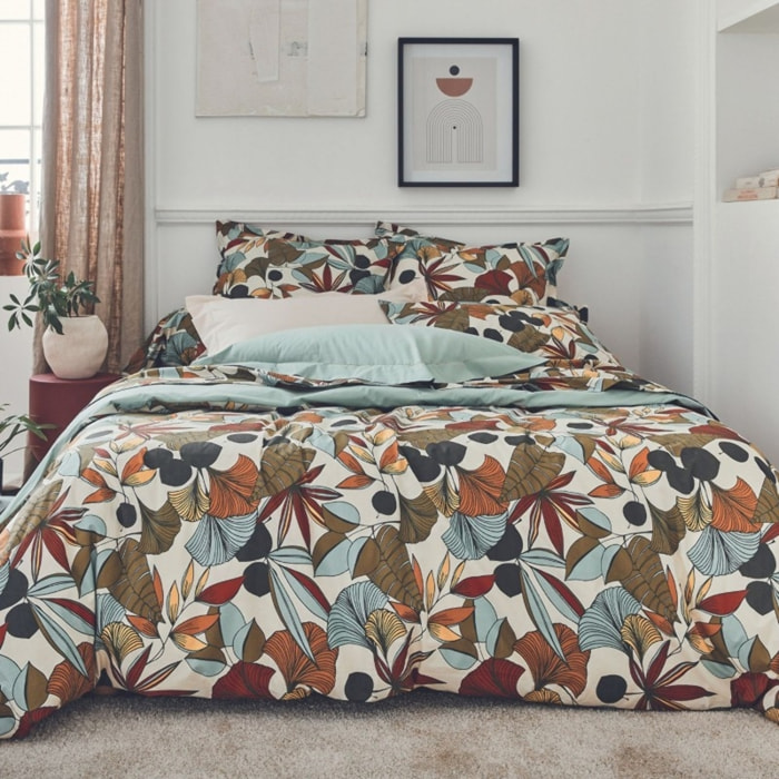 Housse de couette en percale nature - Marron Clair