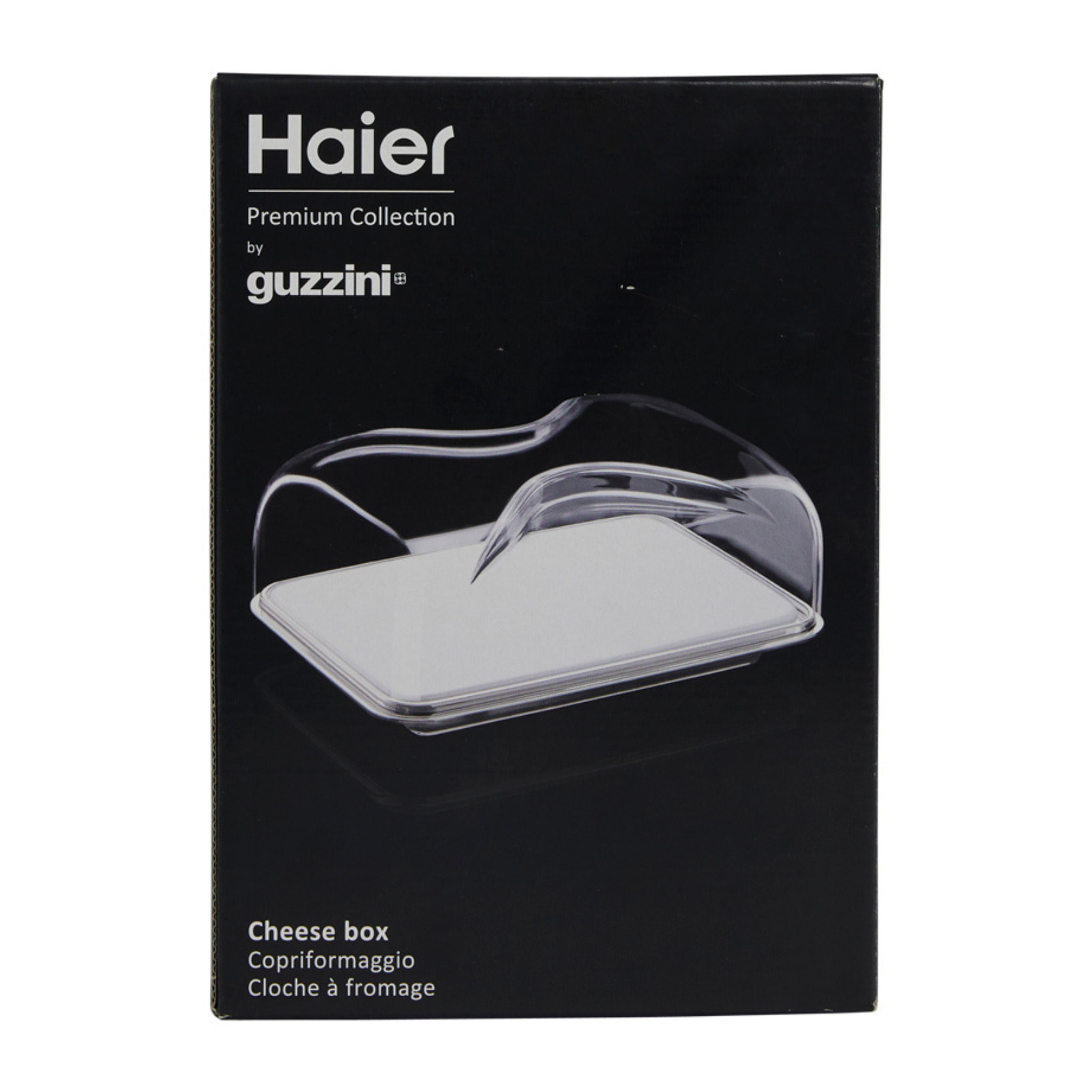 HAIER Cheese Box con Vassoio tagliere in porcellana e coperchio