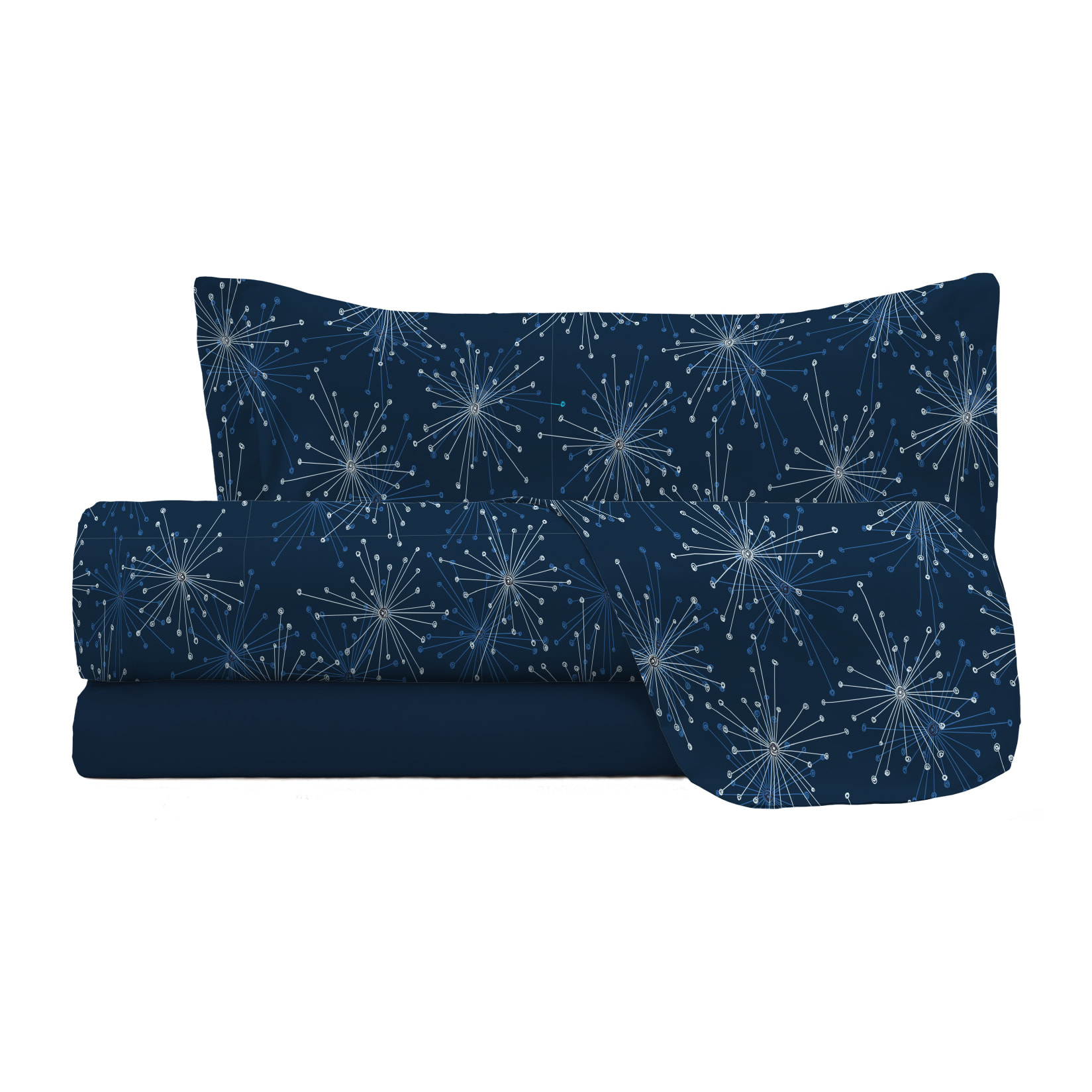 COMPLETO LETTO FASHION, 100% Microfibra, No Stiro - FIREWORKS