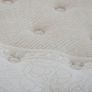 Matelas Hybride Sérénade, Soutien ferme, 26 cm, Ressorts Ensachés & Latex Naturel, Mousse Haute Densité