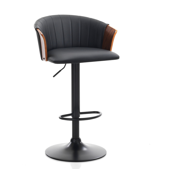 Tomasucci Tabouret BRYAN en bois foncé