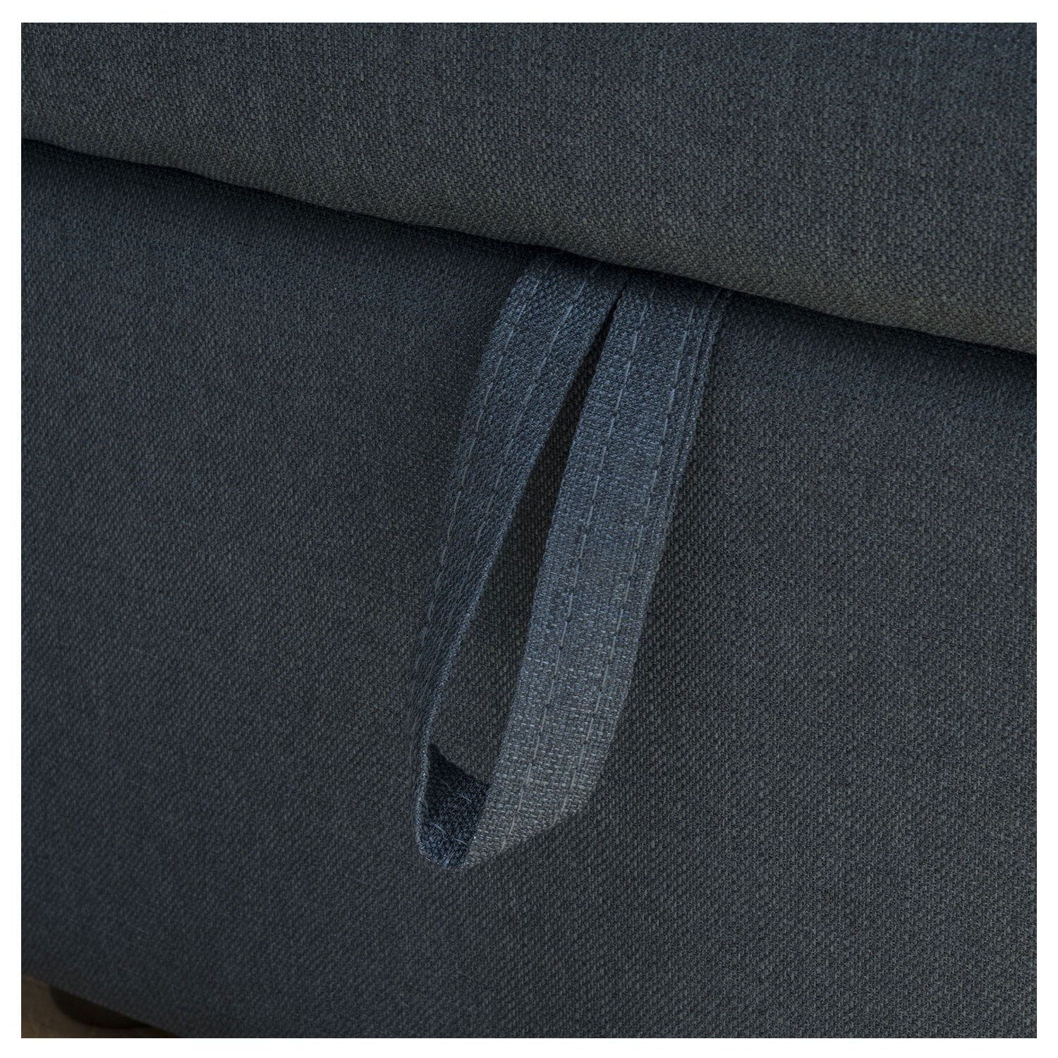 Canapé d'angle convertible WADE 3 places bleu