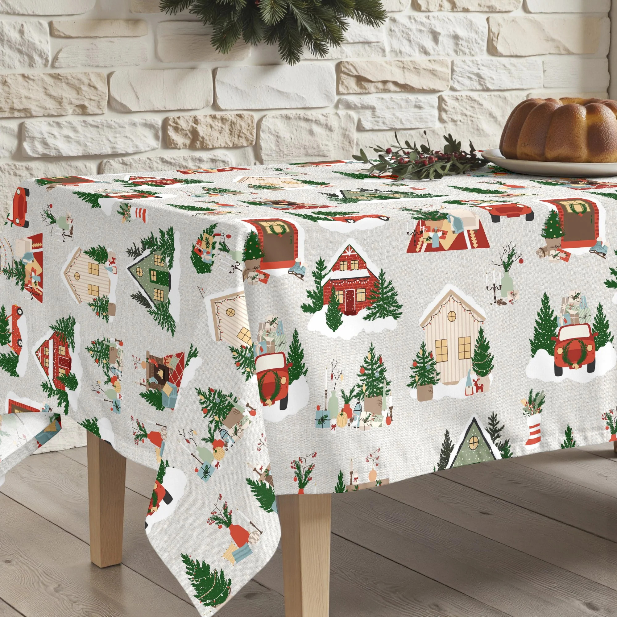 Nappe en résine Anti-tâches Merry Christmas 78