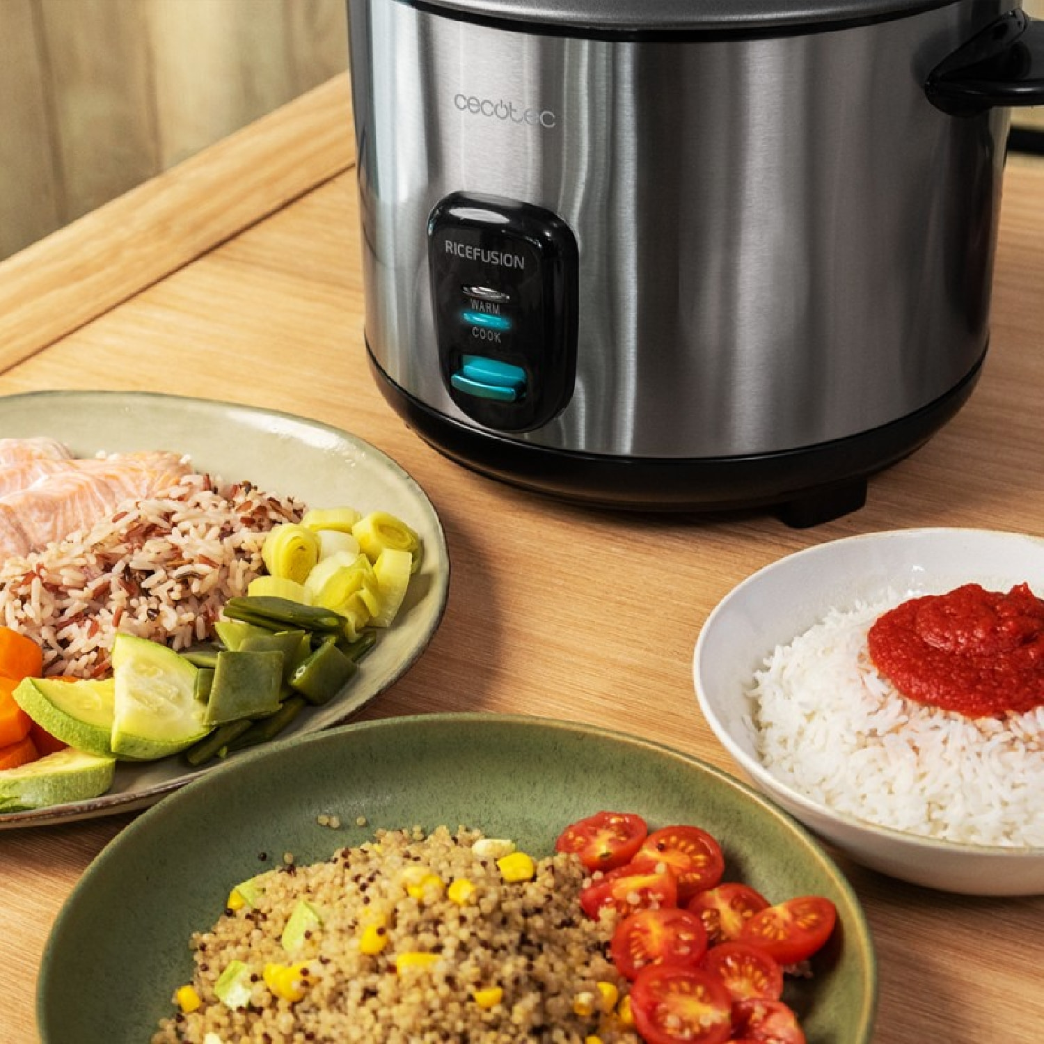Cecotec Cuiseur à riz RiceFusion 7000 Inox
