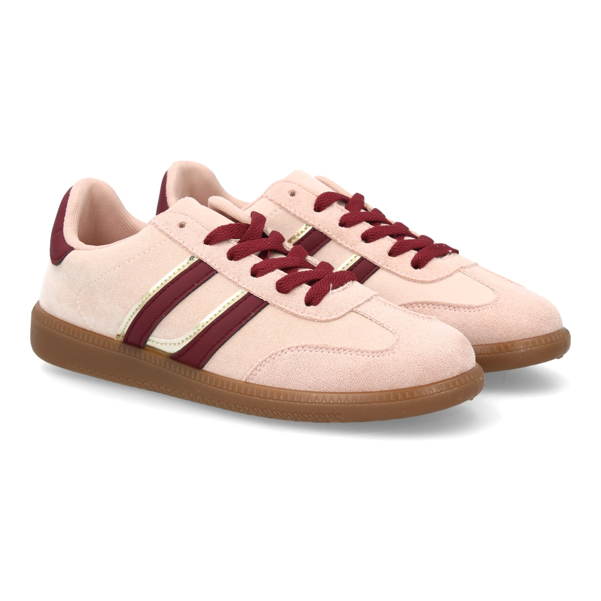 Zapatillas deportivas mujer casual efecto ante con cordones