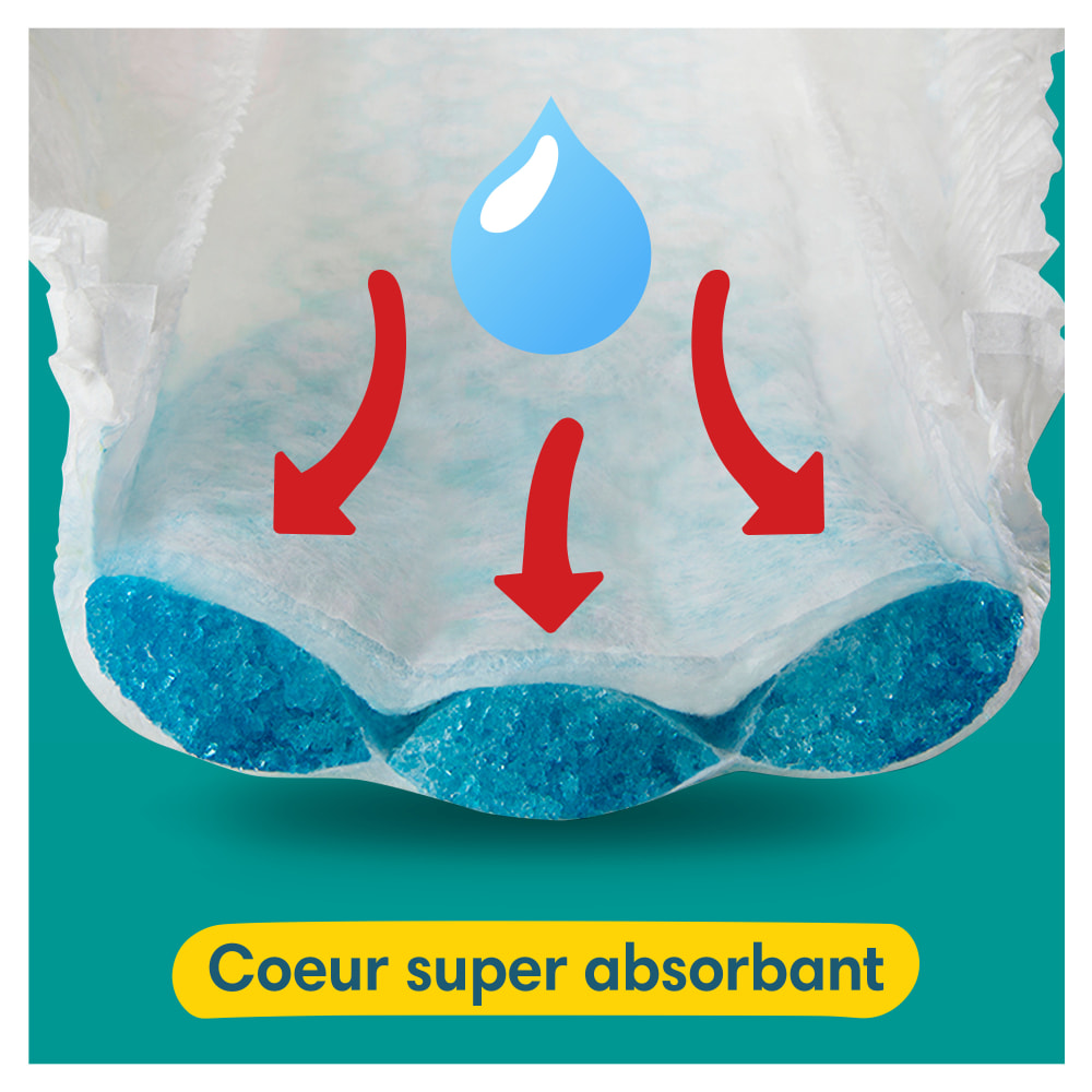 126 Couches-Culottes Baby-Dry Taille 7, 17kg +, Pampers