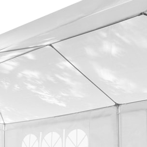 Tente de réception extérieure blanche 3x9m + 6 murs