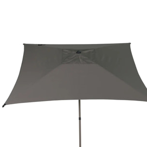 Parasol droit carré inclinable Soya 2,5x2,5m café