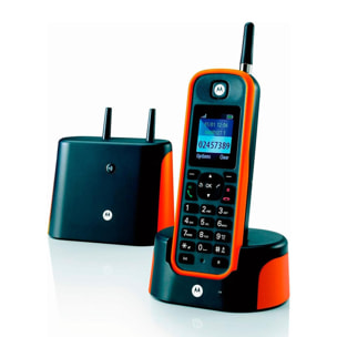 Motorola O201 Naranja / Teléfono inalámbrico