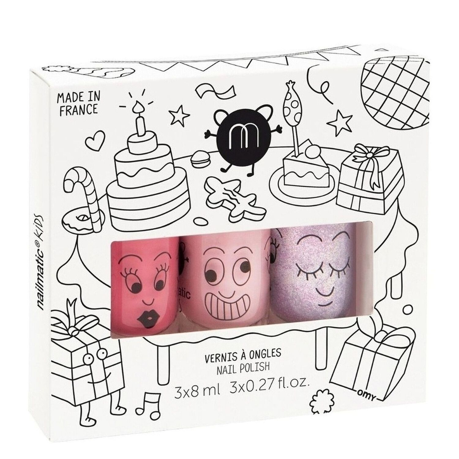 Party - Coffret 3 Vernis Roses