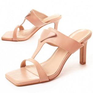 Sandalias de Tacón - Rosa - Altura: 7 cm