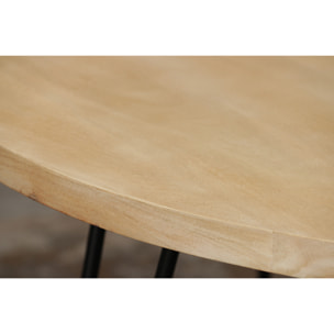 Table à manger ovale en bois manguier massif L160 cm VIBES