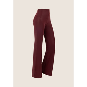 Pantaloni WR.UP® super flare in similpelle lucida