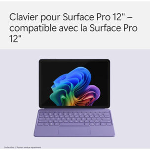 Clavier MICROSOFT Clavier + Stylet Violet Surface Pro 12''