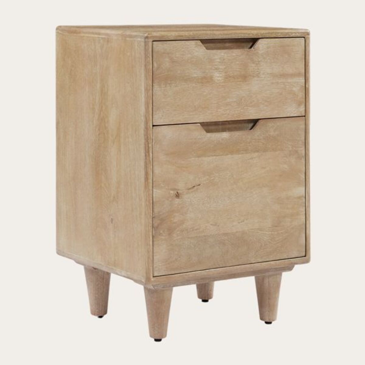 Table de chevet Dakar -bois massif de mangue-couleur arabica 40 x 62 x 35 cm