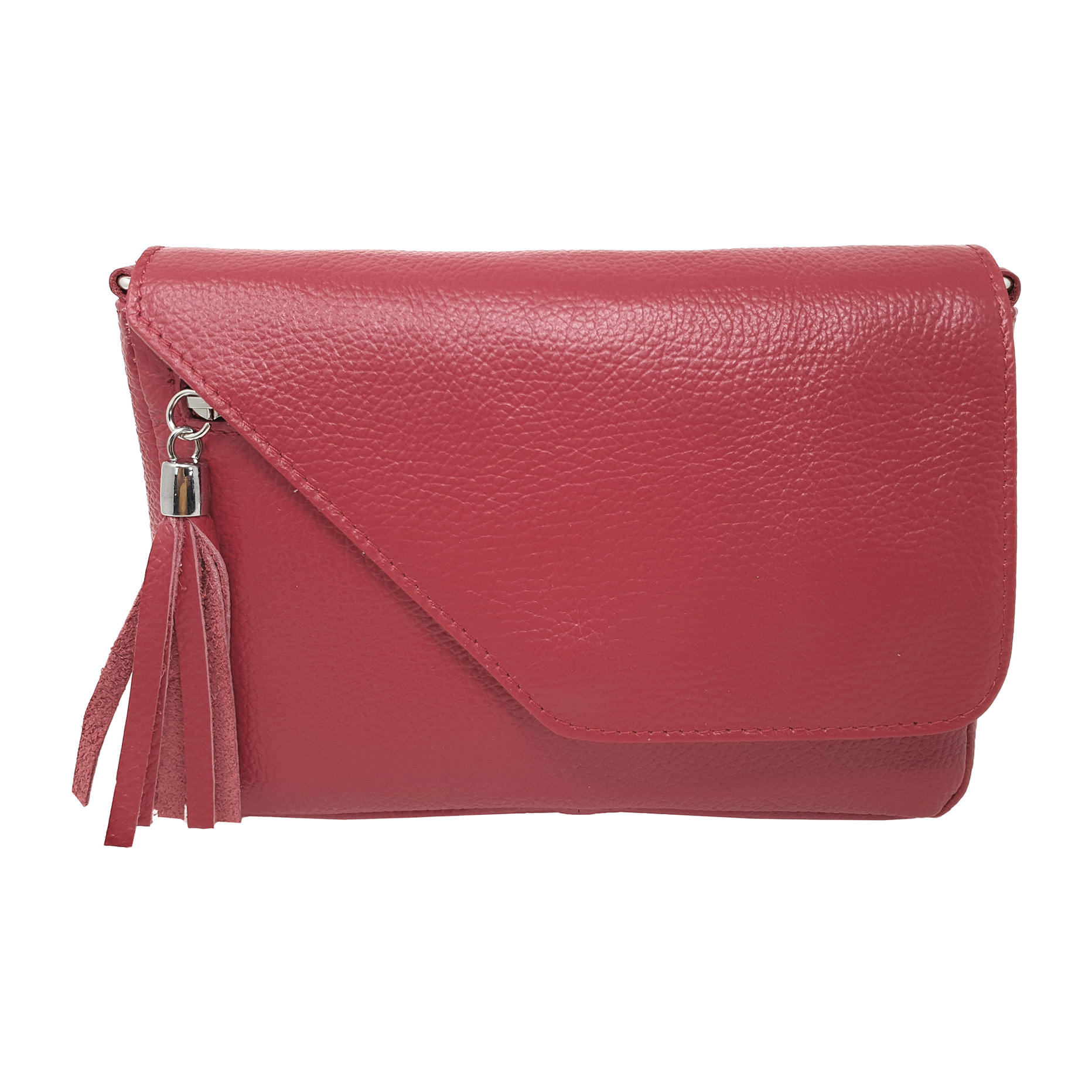 Chicca Borse Tracollina Donna in Pelle Rosso