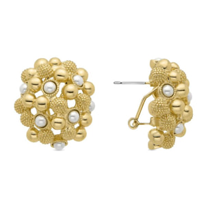 Pendientes Lux by Lux acabadoss en oro amarillo 18k