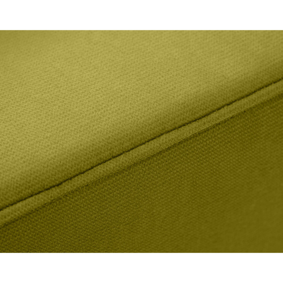 Anna - fauteuil avec poche en velours - pieds en bois - Vert Olive