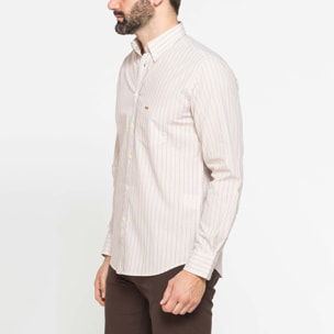 CAMICIA BUTTON-DOWN CON MANICA LUNGA E TASCHINO