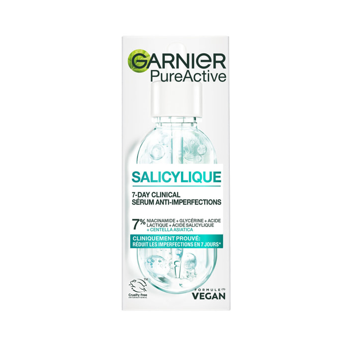 Garnier PureActive Salicylique Sérum Anti-Imperfections Clinique 7 Jours - 30 ml