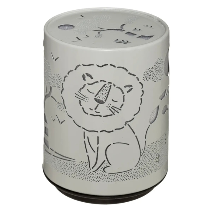 Veilleuse à pile push trendy H.13cm métal