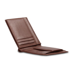 Portafoglio uomo in vera pelle - Modello Torino Pro - Casual - 12.5 x 9.0 x 2.0 cm