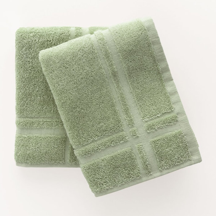Pack de 2 torchons de cuisine (50x50) VERT MOUSSE