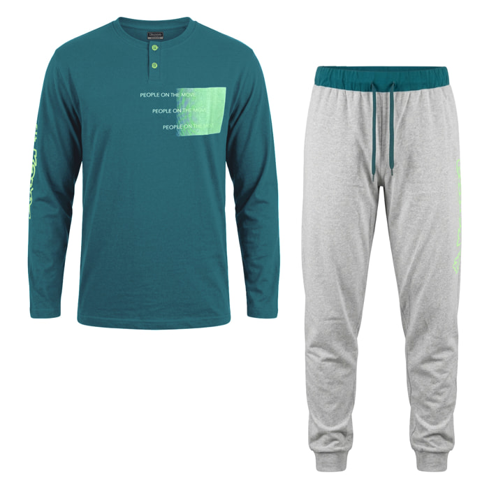 Pigiama Lungo Uomo KAPPA Cotone Leggero