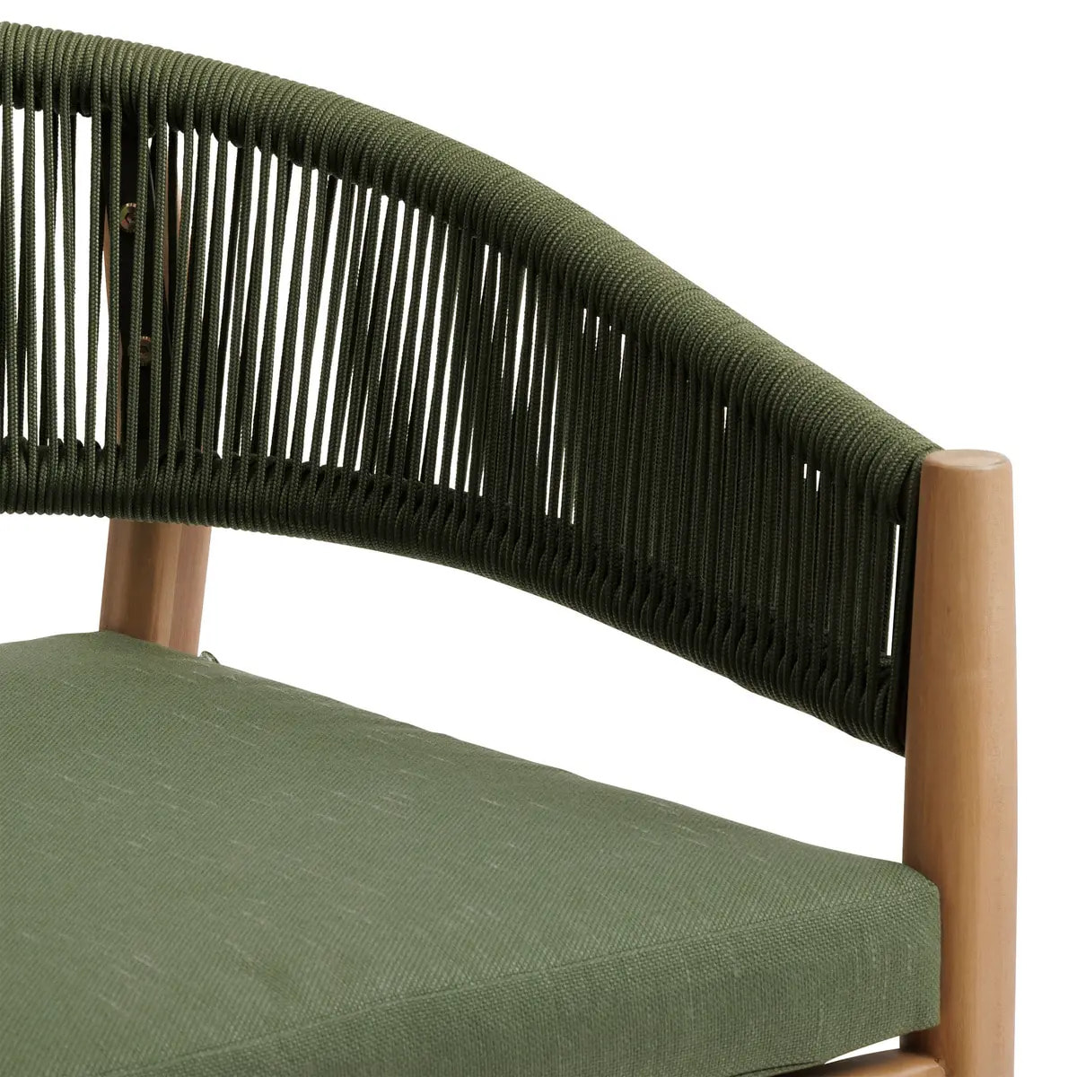 Lot de 2 fauteuils de jardin Tevio Vert olive