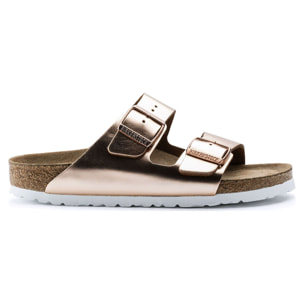 Ciabatte Birkenstock Arizona Sfb Lena Metallic Copper Viola