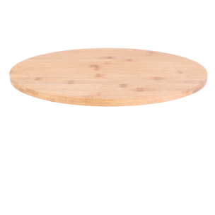 Plateau Rond Tournant En Bambou