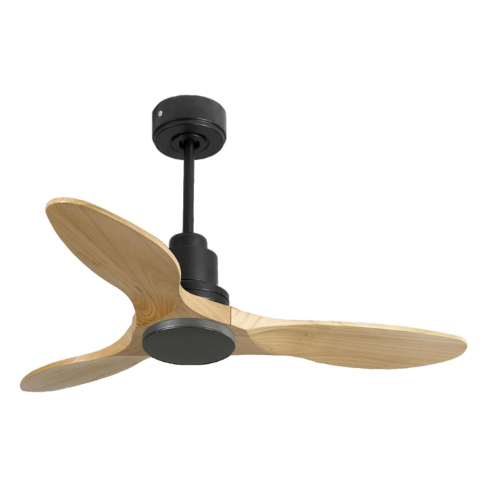 Ventilateur de plafond Réversible  Thermostat Wifi Moteur à courant continu Toits en pente Télécommande Hypersilence Mémoire Shopify Vendible (AUTOMATIQUE)