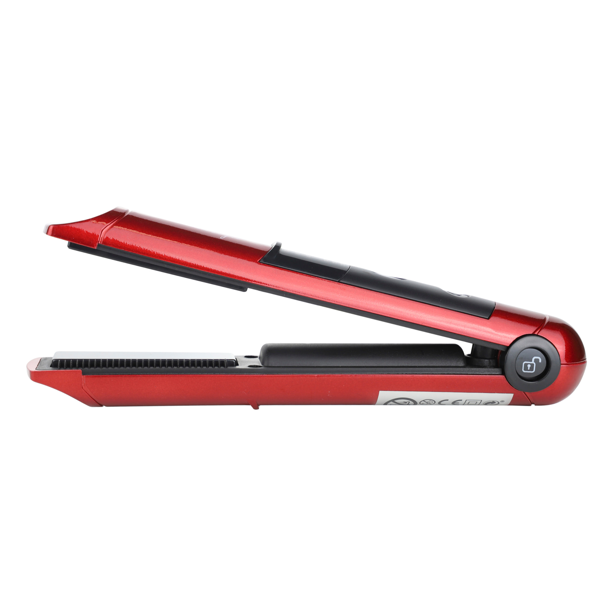Plancha con peine recargable USB - Rojo - 18W