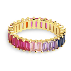 Anillo Sia Berries Plata Baño Oro